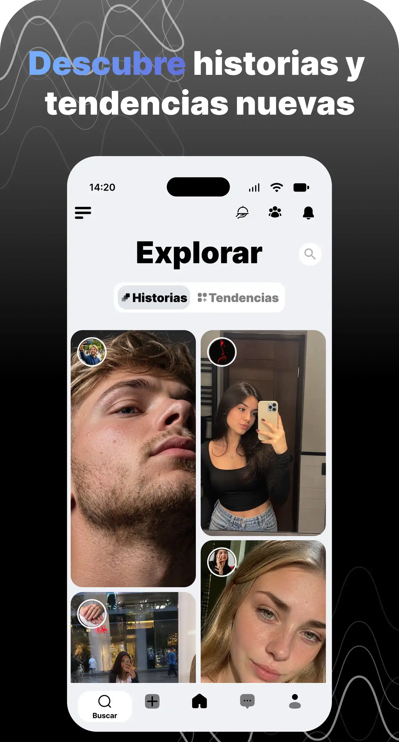 Historias y tendencias nuevas